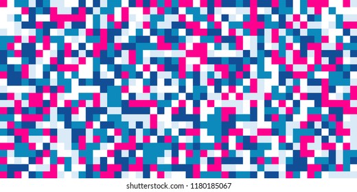 Color Halftone Pattern. Abstract Multicolor Texture with Squares for Print, Banner, Card, Web and Mobile Applications. Trendy Tech Halftone