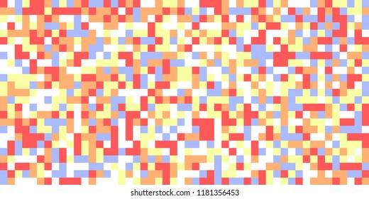 Color Halftone Pattern. Abstract Multicolor Texture with Squares for Print, Banner, Card, Web and Mobile Applications. Retro Tech Halftone