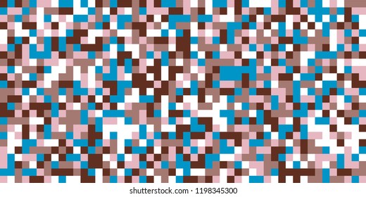 Color Halftone Pattern. Abstract Multicolor Texture with Squares for Print, Banner, Card, Web and Mobile Applications. Trendy Tech Halftone