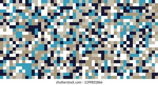 Color Halftone Pattern. Abstract Multicolor Texture with Squares for Print, Banner, Card, Web and Mobile Applications. Trendy Tech Halftone