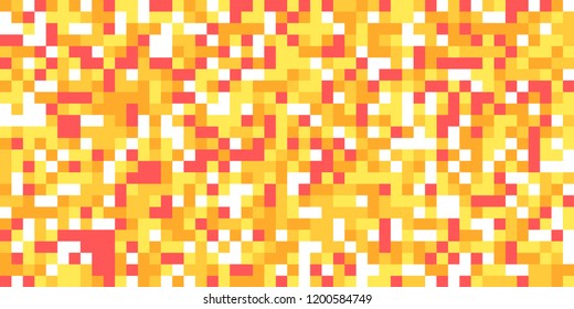 Color Halftone Pattern. Abstract Multicolor Texture with Squares for Print, Banner, Card, Web and Mobile Applications. Modern Tech Halftone Pattern with Color Pixels. Vector Texture.