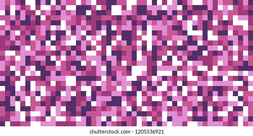 Color Halftone Pattern. Abstract Multicolor Texture with Squares for Print, Banner, Card, Web and Mobile Applications. Retro Tech Halftone Pattern with Color Pixels. Vector Texture.