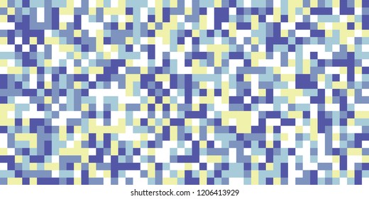 Color Halftone Pattern. Abstract Multicolor Texture with Squares for Print, Banner, Card, Web and Mobile Applications. Vintage Tech Halftone Pattern with Color Pixels. Vector Texture.