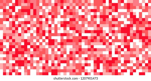 Color Halftone Pattern. Abstract Multicolor Texture with Squares for Print, Banner, Card, Web and Mobile Applications. Trendy Tech Halftone Pattern with Color Pixels. Vector Texture.