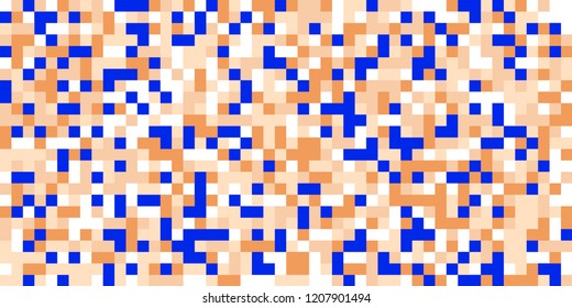 Color Halftone Pattern. Abstract Multicolor Texture with Squares for Print, Banner, Card, Web and Mobile Applications. Retro Tech Halftone