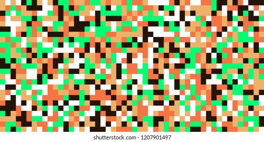 Color Halftone Pattern. Abstract Multicolor Texture with Squares for Print, Banner, Card, Web and Mobile Applications. Modern Tech Halftone Pattern with Color Pixels. Vector Texture.