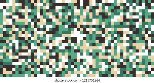 Color Halftone Pattern. Abstract Multicolor Texture with Squares for Print, Banner, Card, Web and Mobile Applications. Modern Tech Halftone Pattern with Color Pixels. Vector Texture.