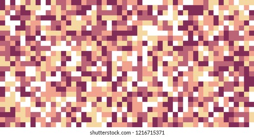 Color Halftone Pattern. Abstract Multicolor Texture with Squares for Print, Banner, Card, Web and Mobile Applications. Retro Tech Halftone Pattern with Color Pixels. Vector Texture.