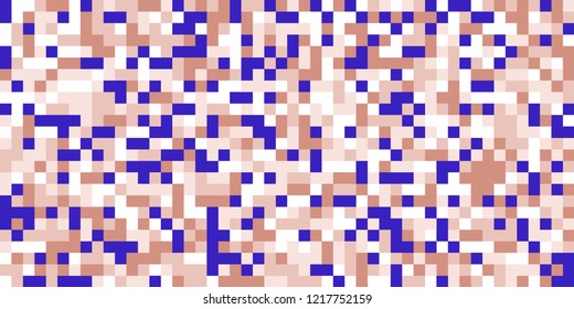 Color Halftone Pattern. Abstract Multicolor Texture with Squares for Print, Banner, Card, Web and Mobile Applications. Modern Tech Halftone Pattern with Color Pixels. Vector Texture.