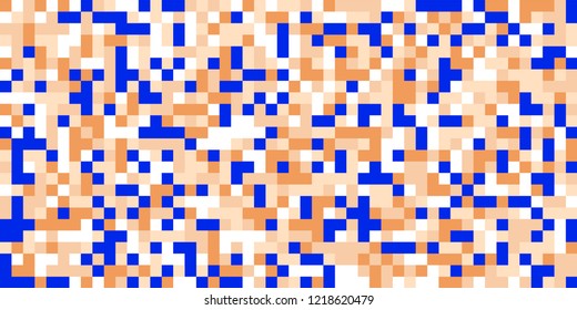Color Halftone Pattern. Abstract Multicolor Texture with Squares for Print, Banner, Card, Web and Mobile Applications. Modern Tech Halftone Pattern with Color Pixels. Vector Texture.