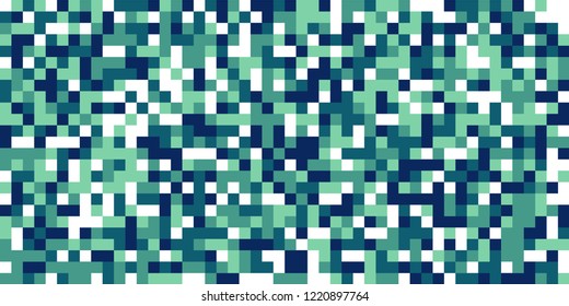 Color Halftone Pattern. Abstract Multicolor Texture with Squares for Print, Banner, Card, Web and Mobile Applications. Vintage Tech Halftone Pattern with Color Pixels. Vector Texture.
