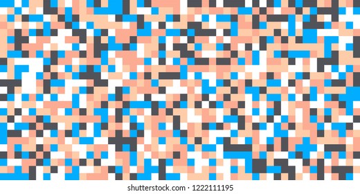 Color Halftone Pattern. Abstract Multicolor Texture with Squares for Print, Banner, Card, Web and Mobile Applications. Vintage Tech Halftone