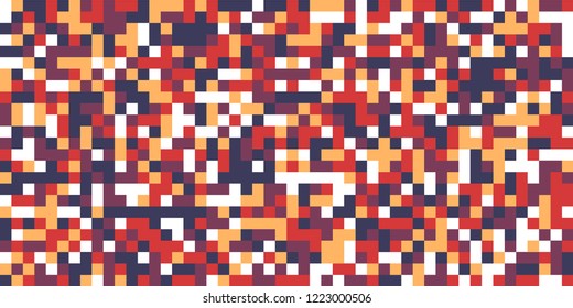 Color Halftone Pattern. Abstract Multicolor Texture with Squares for Print, Banner, Card, Web and Mobile Applications. Vintage Tech Halftone