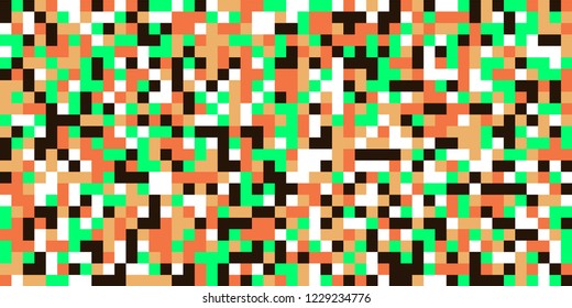 Color Halftone Pattern. Abstract Multicolor Texture with Squares for Print, Banner, Card, Web and Mobile Applications. Retro Tech Halftone