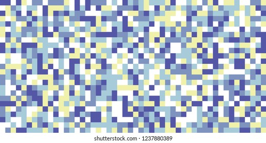 Color Halftone Pattern. Abstract Multicolor Texture with Squares for Print, Banner, Card, Web and Mobile Applications. Modern Tech Halftone Pattern with Color Pixels. Vector Texture.