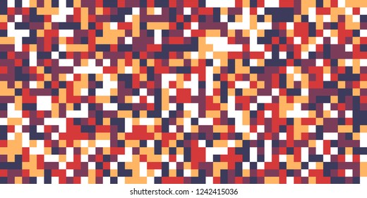 Color Halftone Pattern. Abstract Multicolor Texture with Squares for Print, Banner, Card, Web and Mobile Applications. Modern Tech Halftone