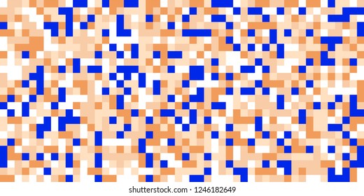 Color Halftone Pattern. Abstract Multicolor Texture with Squares for Print, Banner, Card, Web and Mobile Applications. Vintage Tech Halftone Pattern with Color Pixels. Vector Texture.