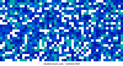 Color Halftone Pattern. Abstract Multicolor Texture with Squares for Print, Banner, Card, Web and Mobile Applications. Modern Tech Halftone Pattern with Color Pixels. Vector Texture.