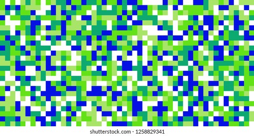 Color Halftone Pattern. Abstract Multicolor Texture with Squares for Print, Banner, Card, Web and Mobile Applications. Modern Tech Halftone Pattern with Color Pixels. Vector Texture.