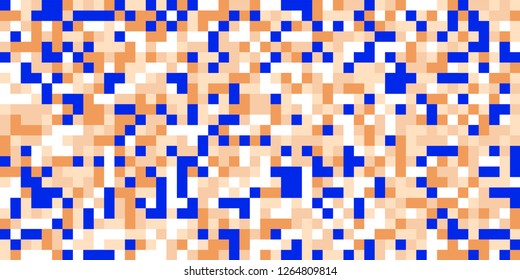 Color Halftone Pattern. Abstract Multicolor Texture with Squares for Print, Banner, Card, Web and Mobile Applications. Retro Tech Halftone