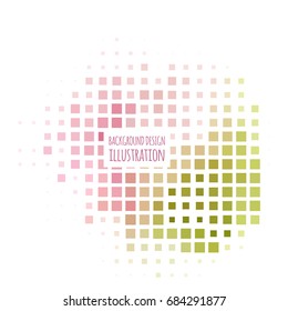Color halftone spotted flash design element. Vector illustration.