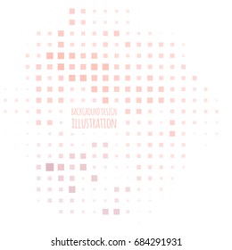 Color halftone spotted flash design element. Vector illustration.