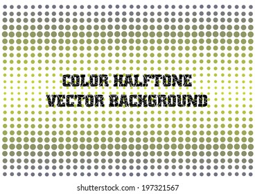 color halftone vector background with place for your text
