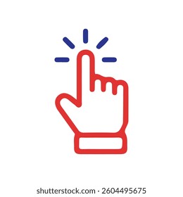 Color Hand Click cursor icons. hand Vector cursor icon, computer mouse click cursor arrow icon collection,pointing icon,Vector Illustration Eps 10