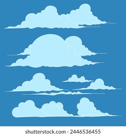 color dibujado a mano nube doodle
