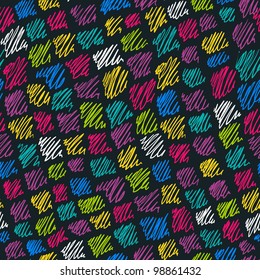 Color hand drawn pattern. Vector background