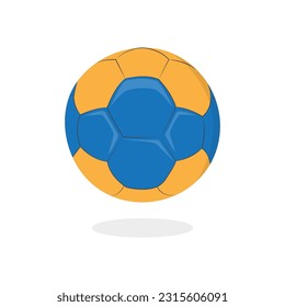 Color Handball Ball Icon Vektordesign.