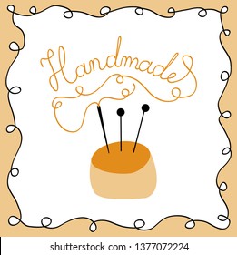 Color handmade lettering vector