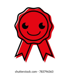 color happy and cute medal prize kawaii