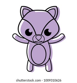 color happy fox cute wild animal