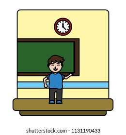 color happy student knowledge in the school classroom