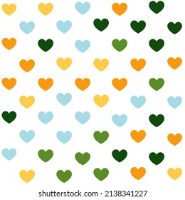 color heart pattern ,pattern background ,vector texture