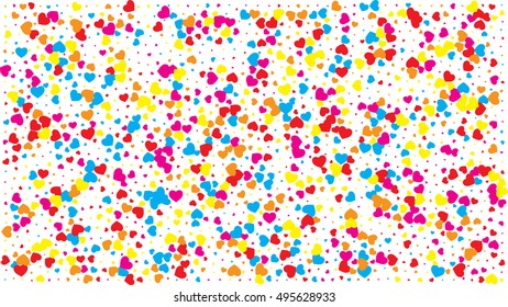 color heart vector illustration for design element