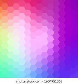 color hexagon background. modern colorful background for presentations