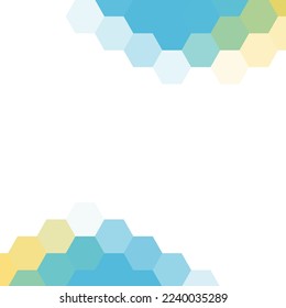 Color hexagon background, pattern, hexagon wallpaper. Vector illustration. EPS 10