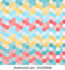 color hexagon background. polygonal style. 