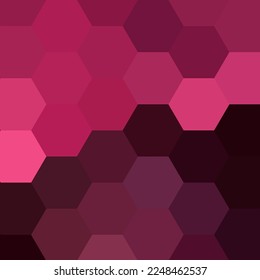 Color hexagon background in polygonal style. Vector template for presentations, advertisements, brochures, banners and more.