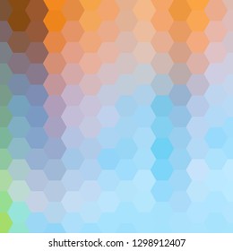 color hexagon background. vector geometric illustration. mock up advertising. template for presentation.