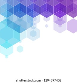 Color hexagon vector abstract background. polygonal style