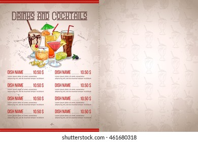 Color horizontal menu design