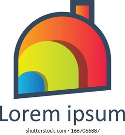 Color House Logo Vector Design