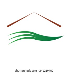 Color House vector illustration 