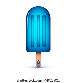 Color ice cream icon. Vector illustration for your design