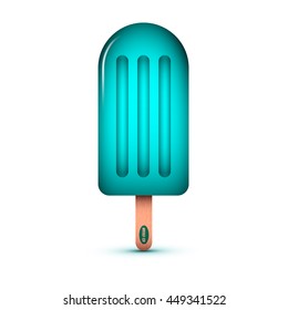 Color ice cream icon. Vector illustration for your design