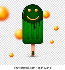Color ice cream. Vector illustration