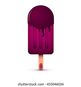 Color ice cream. Vector illustration